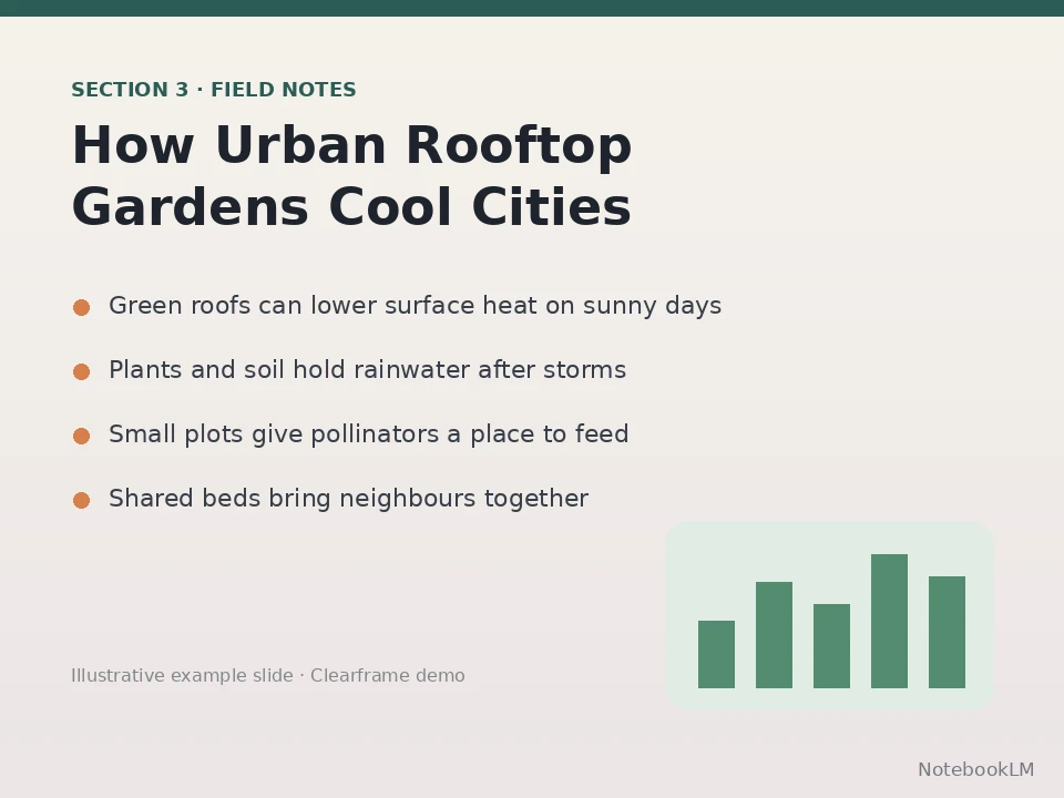 Before: example slide with a small NotebookLM text mark in the bottom-right corner